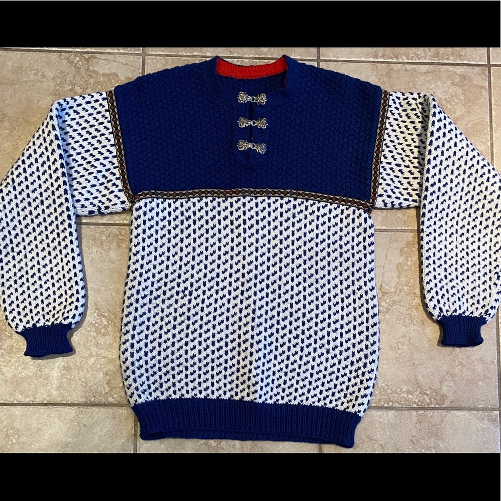 Classic Norwegian Ski Sweater Handmade